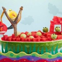 Angry Birds avec des fruits