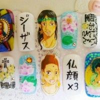 Du Nail Art Les Vacances de Jésus et Boudha