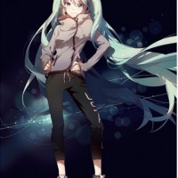 Illustration Miku Hatsune avec Nike