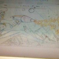 Genga Space Dandy exposé lors du Japan Expo USA