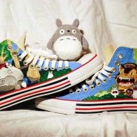 Des baskets customisés Totoro