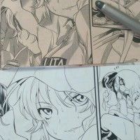 Encrage et tramages de Sora Inoue