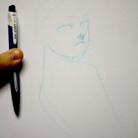 Croquis de travail avec une mine bleu clair: http://www.tvhland.com/boutique/Mines-Color-Eno-Neox-Bleu-Clair/materiel-2841.html