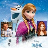 En dialogues comme en chansons Dany Boon & Anaïs Delva donnent de la voix pour Olaf et Elsa, 2 des héros de La reine de Glaces.