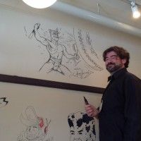 L'auteur de Blacksad, Juanjo Guarnido, dessine sur les murs