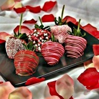 Gourmandises à la fraise choco