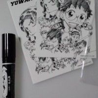 Dedicace Yowamushi Pedal de Wataru Watanabe (Densha Otoko)