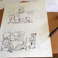 Jota Ele Munu utilise le Pocket Brush de Pentel pour encrer ces planches de BD http://www.tvhland.com/boutique/Pocket-Brush/materiel-1744.ht... [lire la suite]