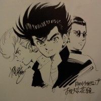 Dessin de Oshiyama Yuichi sur les murs du café Inazuma