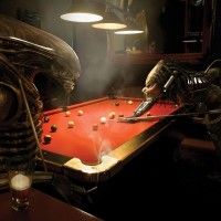 Alien vs Predator au billard