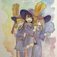 #LittleWitchAcademia à l'aquarelle. Vivement le prochain épisode!