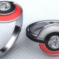 Autre bague #Pokemon. C'est un peu plus sobre que les autres. #pokeball