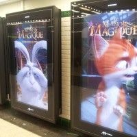 Avec des écrans LCD, #LeManoirMagique est encore plus vivant dans le métro.