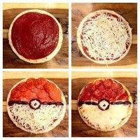 Une pizza pokeball facile à faire