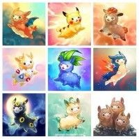 Des lamas Pokemon mignons