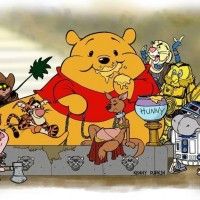 Hier était diffusé Star Wars sur M6. Voici Winnie l'ourson façon Star Wars