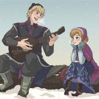 Anna et Kristoff. Comme c'est romantique !