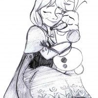 Fanart de la reine des neiges. Que c'est mignon!