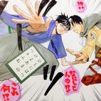 Rivaille de L'Attaque des Titans contre Arata de Chihayafuru au karuta @pikaedition