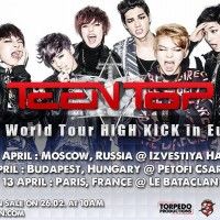 Les Teen Top seront de retour le 13 avril 2014 en France au Bataclan. Les réservations débuteront le 26 février.