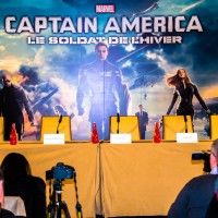 De retour de la conférence presse Capitaine America!! #Marvel #CapitaineAmerica