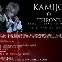 L'info vient de tomber #KAMIJO, le chanteur du groupe Versailles, sera à Japan Expo et fera un concert dans la salle LE DIVAN DU MONDE le 4... [lire la suite]