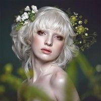 Très jolie photo d'une russe albinos