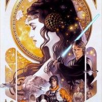 Affiche Star Wars façon Art Nouveau