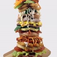 Un hamburger composé de 26 ingrédients classés par ordre alphabetique