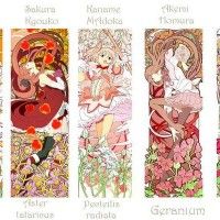 Les Puella Magi Madoka Magica façon art nouveau