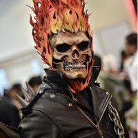 #cosplay emflammé! #Ghostrider