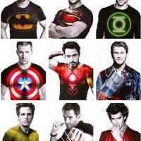 Les super héros en tshirt