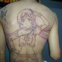 Même fan de manga, c'est dur de laisser un dessin de manière permanent sur sa peau.