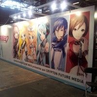 L'expo hatsune miku à #JapanExpo