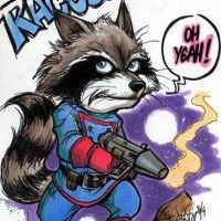 Oh Yeah ! #Fanart #RocketRaccoon #LesGardiensDeLaGalaxie par Djiguito @Djigui