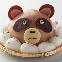 Jolie gâteau d'un tanuki (blaireau)