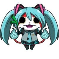 Jibanyan de Youkai Watch en Miku Hatsune