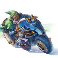Link en moto #LegendOfZelda #MarioKart8