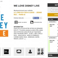 Il y a des promos pour le concert #WeLoveDisneyLive #LeGrandRex. On y sera et vous?
http://www.fnacspectacles.com/place-spectacle/manifesta... [lire la suite]