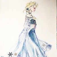 Concept de mode à la Reine Des Neiges par Victoria Ying