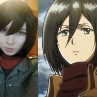 Jolie #Cosplayeuse russe en Mikasa de #LAttaqueDesTitans