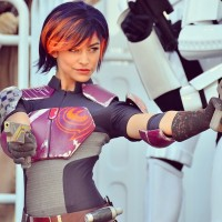 Cosplay de la jolie Sabine dans #StarWarsRebel