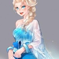 Elsa avec un vêtement Thai par @00obsidian00 #LaReineDesNeiges