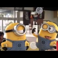 Les minions chez Mcdo! Ca nous rappelle les demi-finales du tournoi