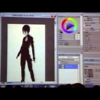 Huke dessine Black Rock Shooter à Anime Expo 2013
