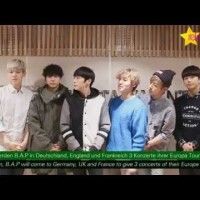 Les B.A.P ont un message pour les fans : Ils seront en concert le 30 avril au Zénith de Paris. Venez les voir !