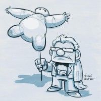 Rencontre de Là-Haut avec Baymax!