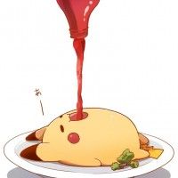Le plein de ketchup par #Pikachu #Pokemon