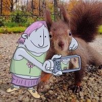 Selfie avec un écureuil