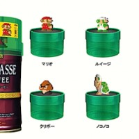 Goodie Super Mario dans les cannettes de café. Clairement moins cher que les amiibos